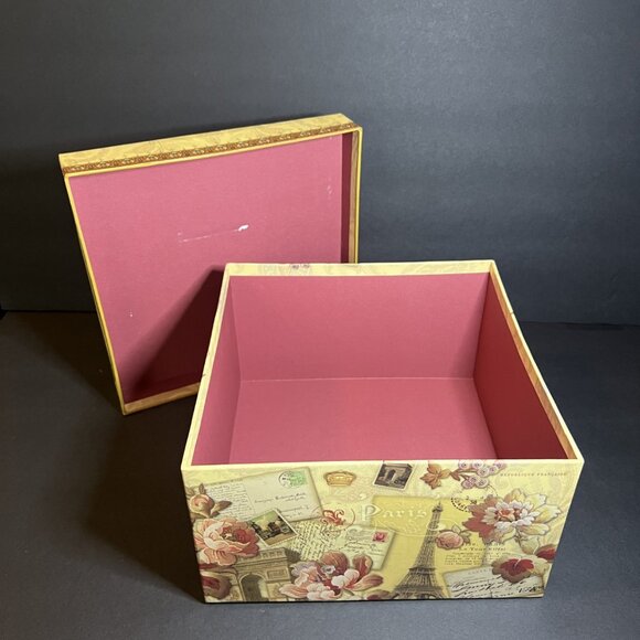 VTG Punch Studio Eiffel Tower 3D Paris Themed Keepsake Decorative Storage Box - Picture 8 of 13